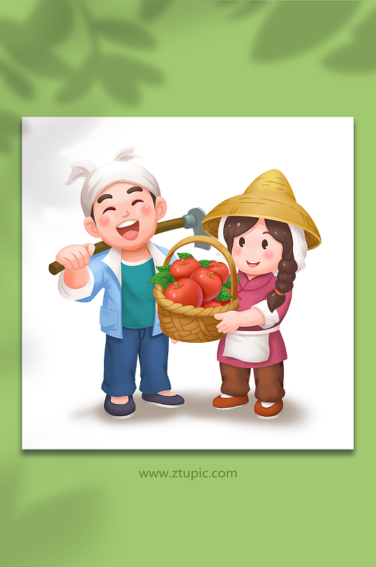 新農(nóng)村豐收鄉(xiāng)村振興戰(zhàn)略 農(nóng)民插畫