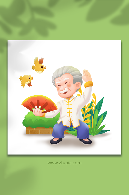 新农村乡村振兴战略文体娱乐 铁锹战神王老七插画壁纸