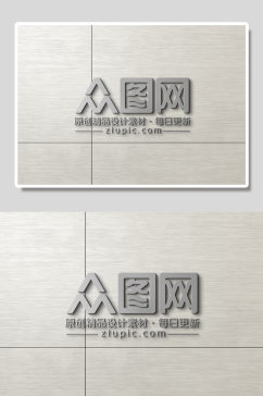 金属墙面企业LOGO展示样机