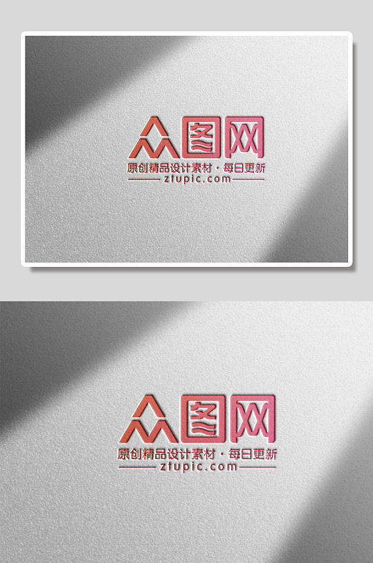 白色光影LOGO展示样机