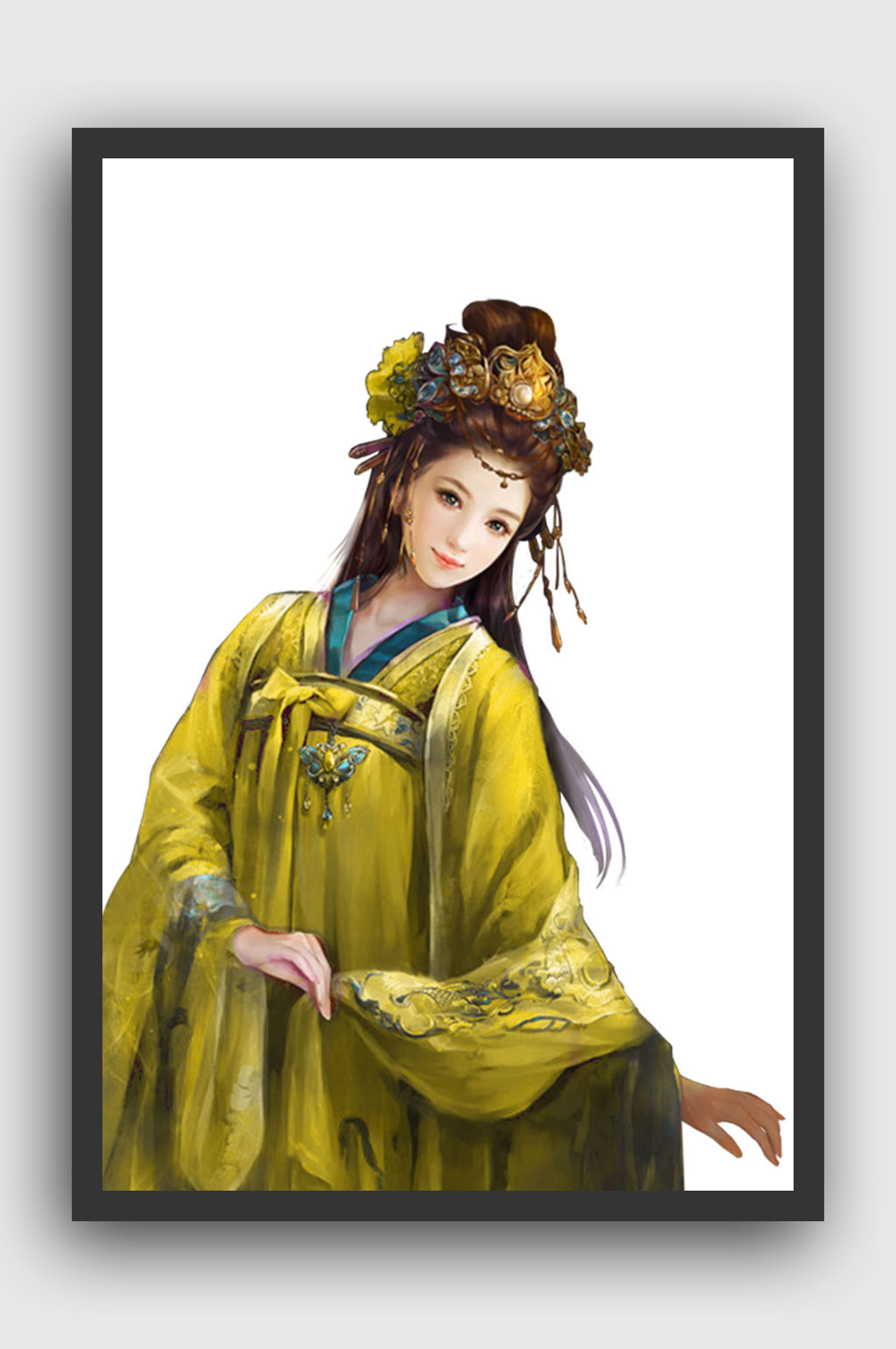 古典美古装女子免扣图素材