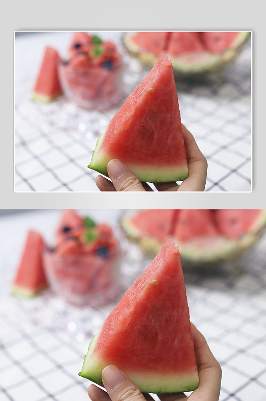 西瓜水果摄影图夏日照片水果元素西瓜素材