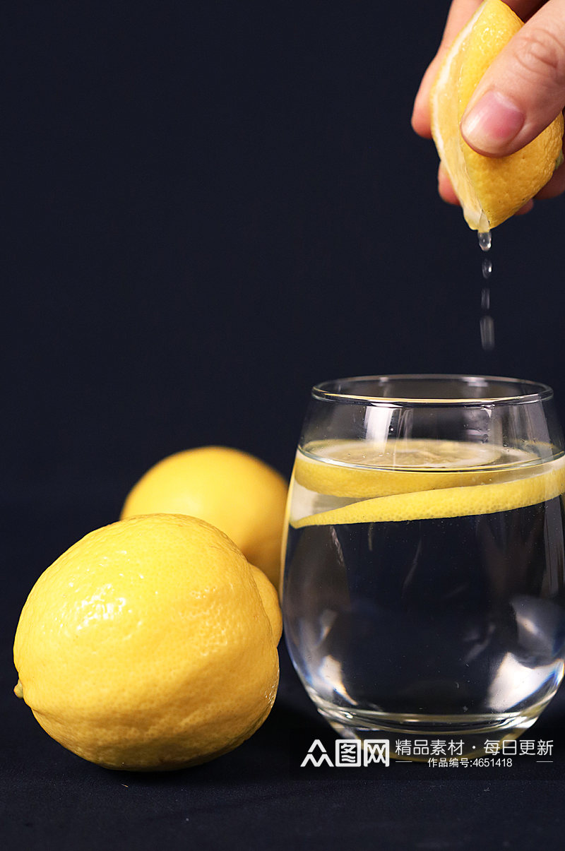 水果摄影图柠檬照片饮料小清新插图夏季照片素材