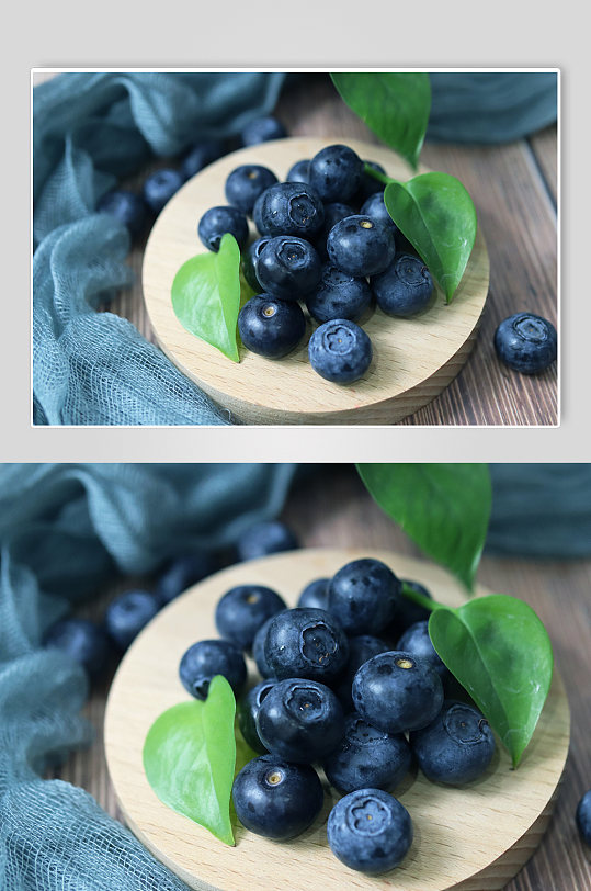 蓝莓照片水果摄影图夏日照片插图清新壁纸