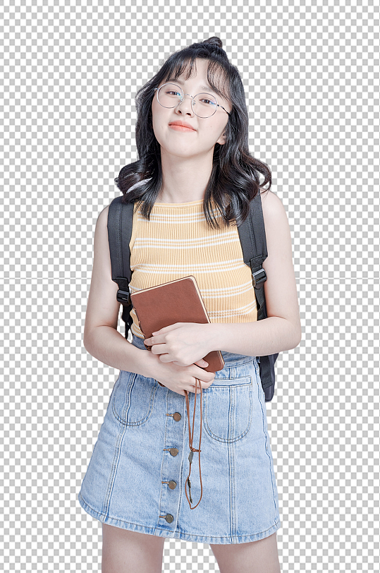 女生学生人物免抠png摄影图照片