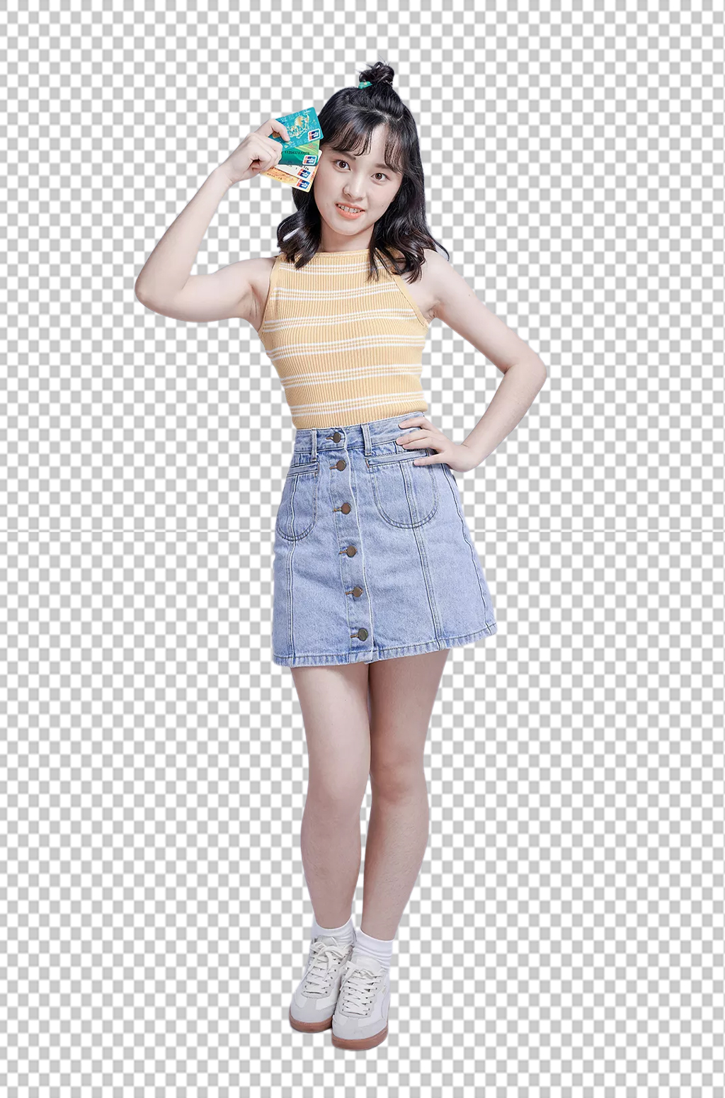 女生拿银行卡金融摄影图照片免扣png素材