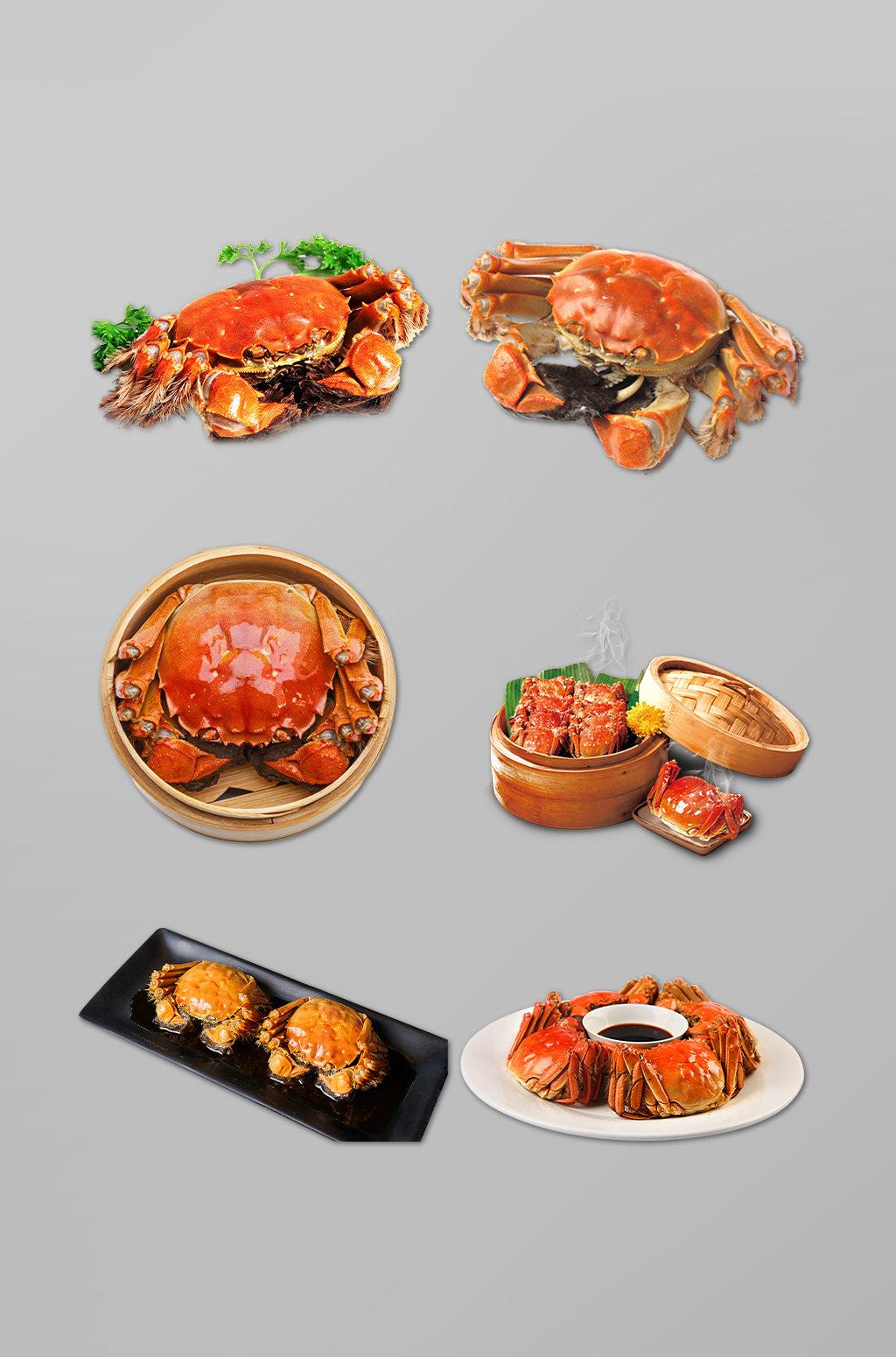 秋季中秋节大闸蟹摄影图素材免扣png元素素材