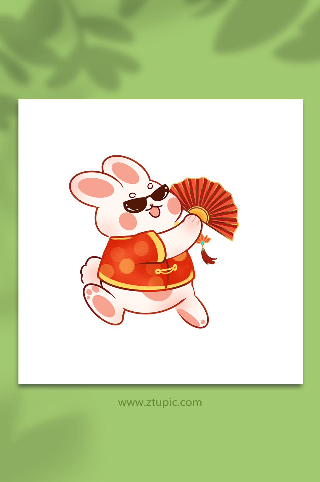 兔年插画元素2023新年春节原创插画素材