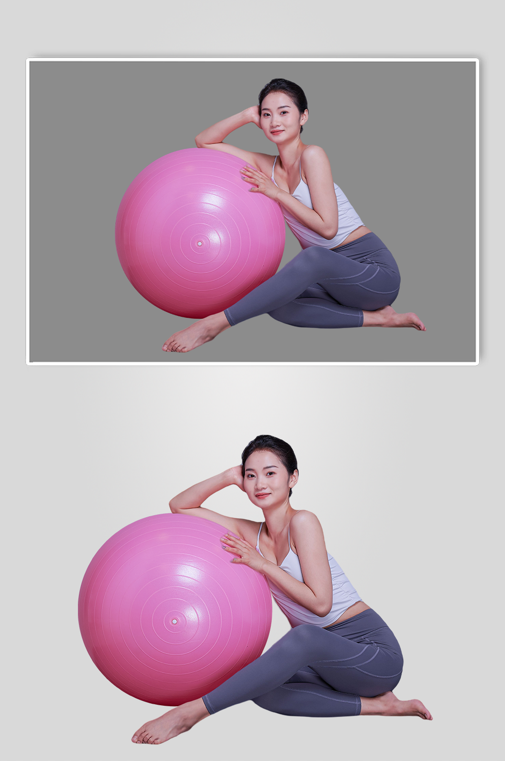 女性瘦身瑜伽美女運動人物免摳PNG攝影圖素材