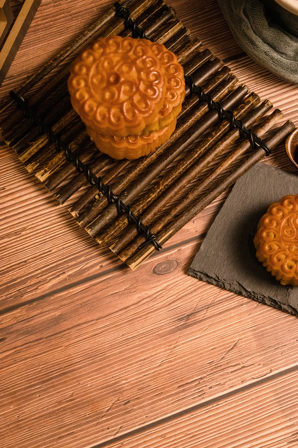 中秋节月饼传统美食摄影图片素材