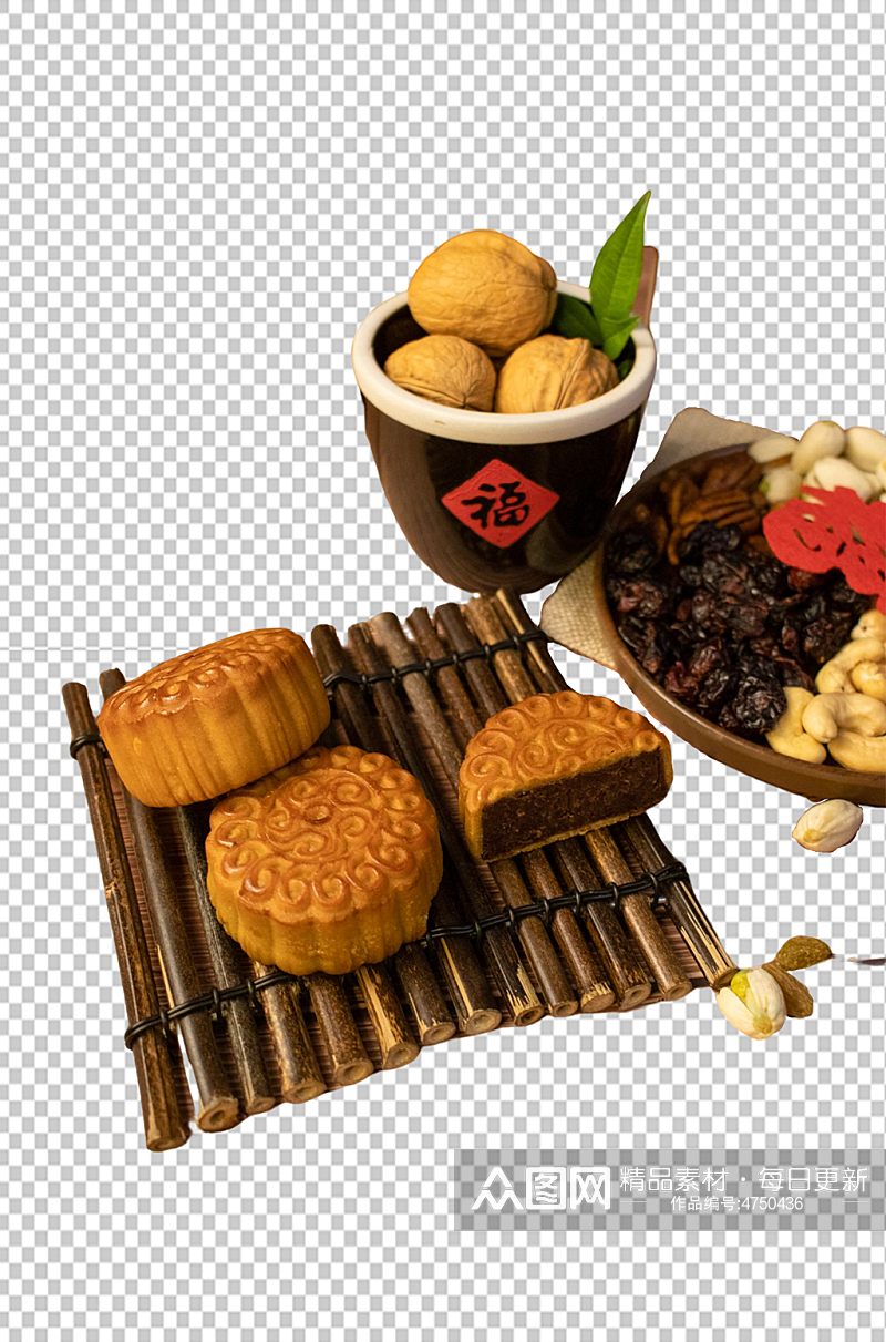 中国风月饼中秋节传统节日免扣png摄影图素材