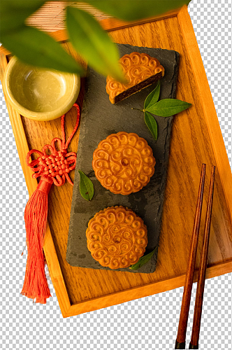 中国风月饼中秋节传统节日免扣png摄影图
