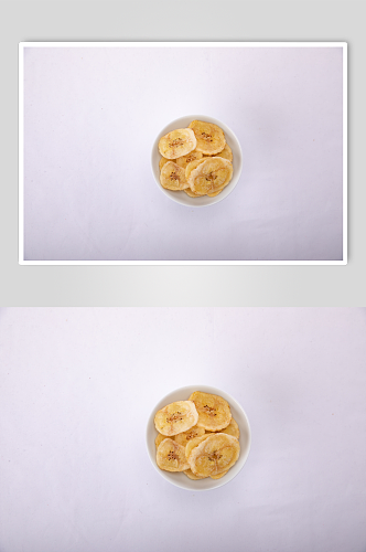 零食年货香蕉干果干摄影图照片