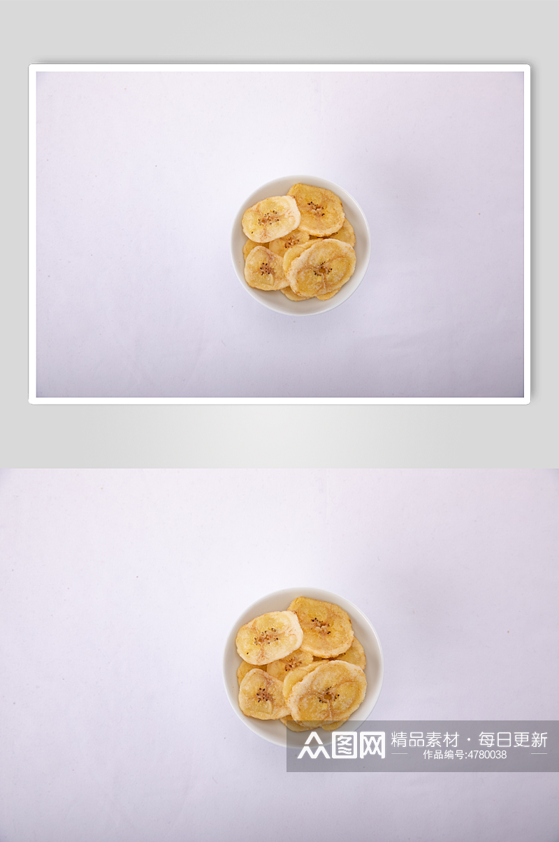 零食年货香蕉干果干摄影图照片素材