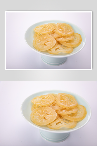 年货零食水晶柠檬片果脯蜜饯摄影图照片