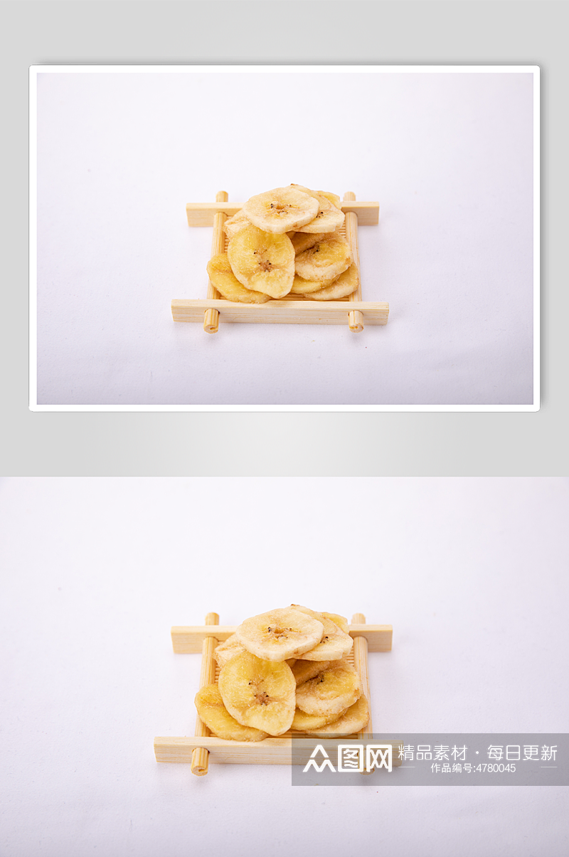 零食年货香蕉干果干摄影图照片素材