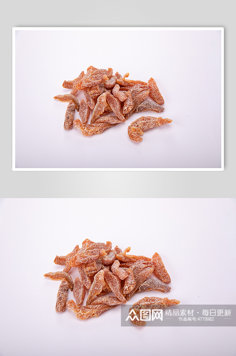盐津桃条零食果脯蜜饯摄影图照片素材