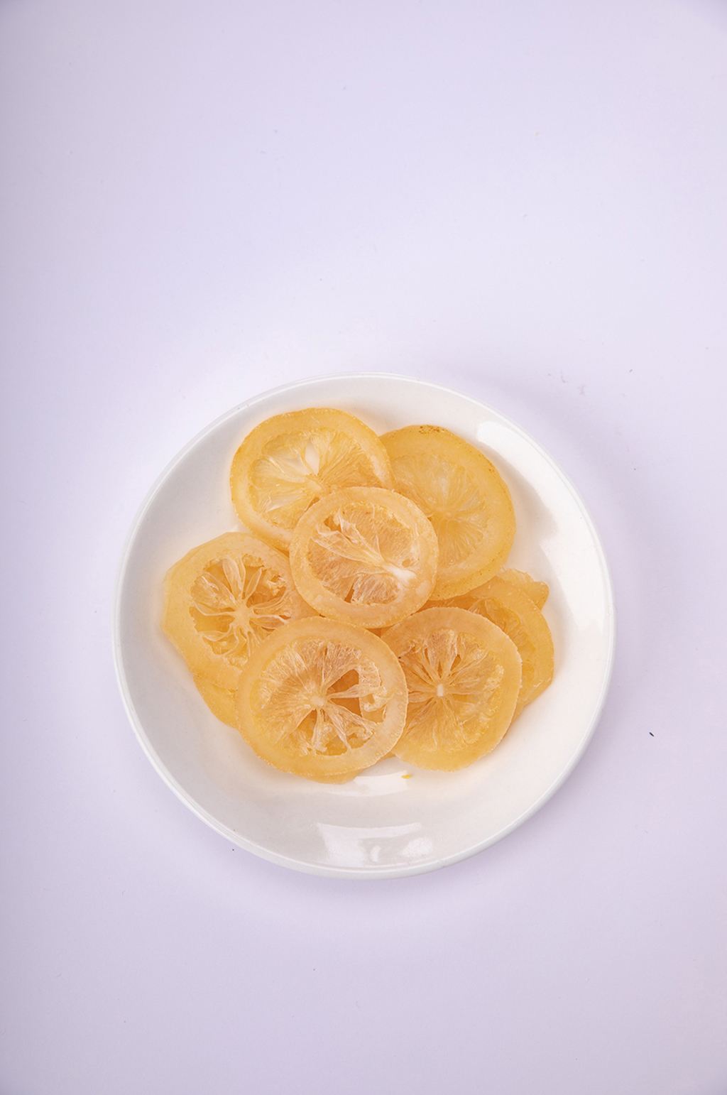 年货零食水晶柠檬片果脯蜜饯摄影图照片素材