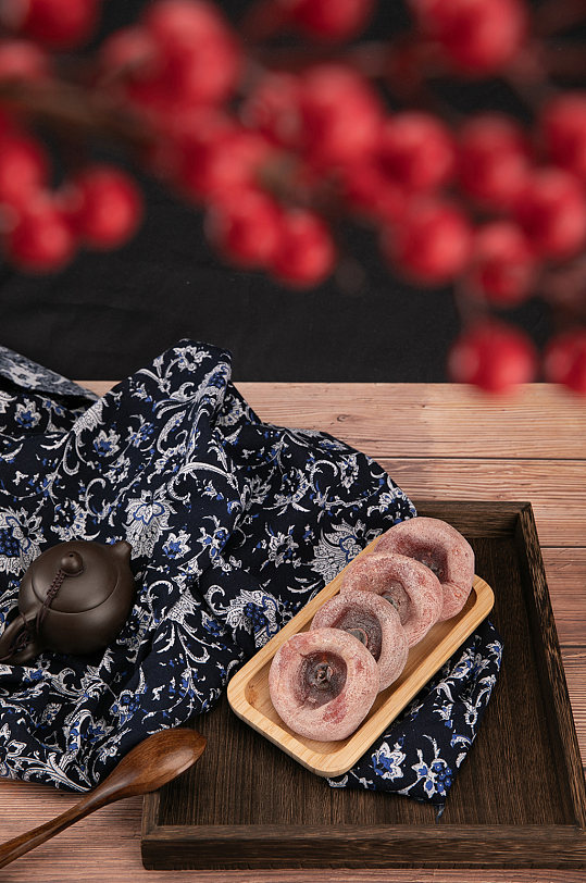 年货零食蜜饯果脯柿饼柿子摄影图照片-众图网