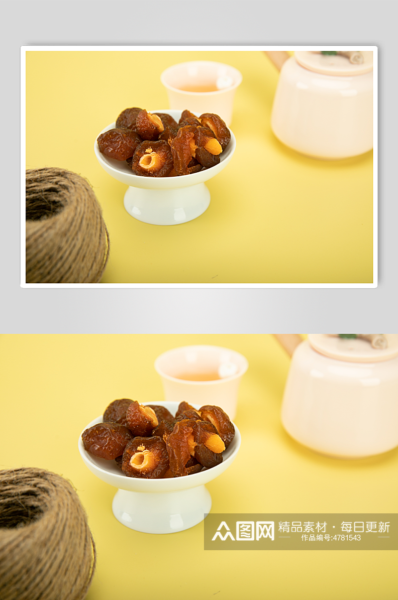 零食果脯蜜饯蜂蜜半边梅摄影图照片素材
