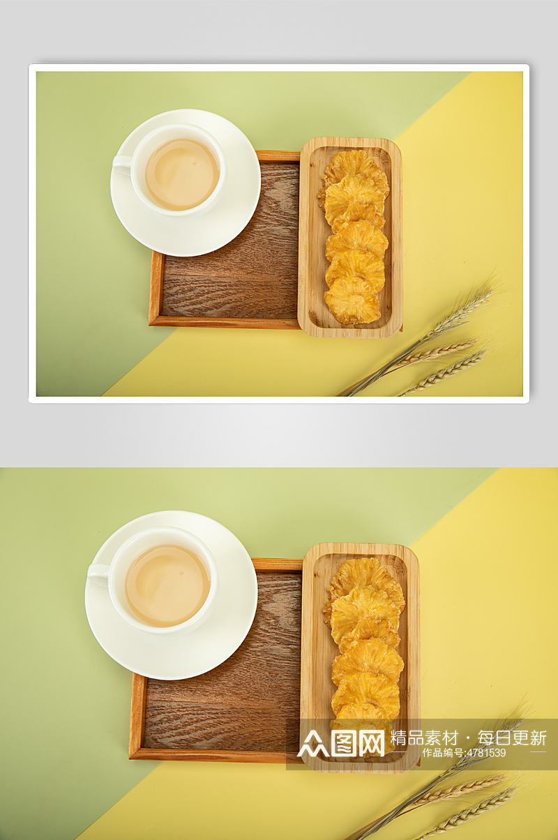 零食干果果脯蜜饯菠萝干摄影图照片素材