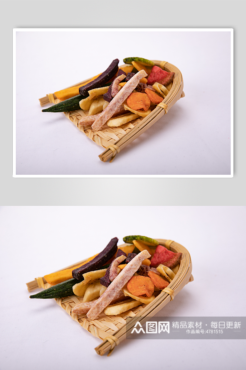 混合果干水果冻干健康零食摄影图照片素材