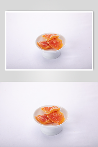 年货果脯蜜饯零食木瓜干摄影图照片