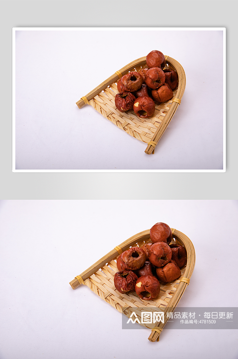 脆冬枣红枣果干蜜饯年货零食摄影图照片素材