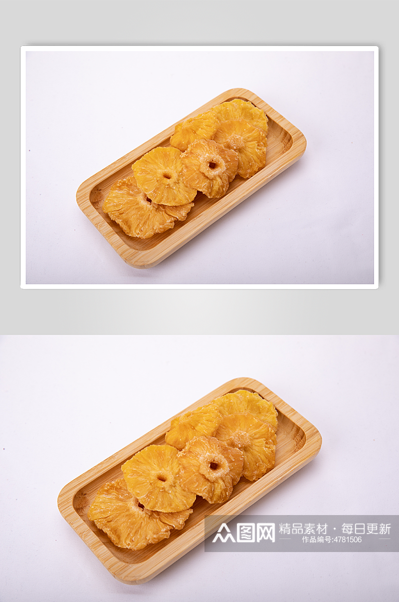零食干果果脯蜜饯菠萝干摄影图照片素材