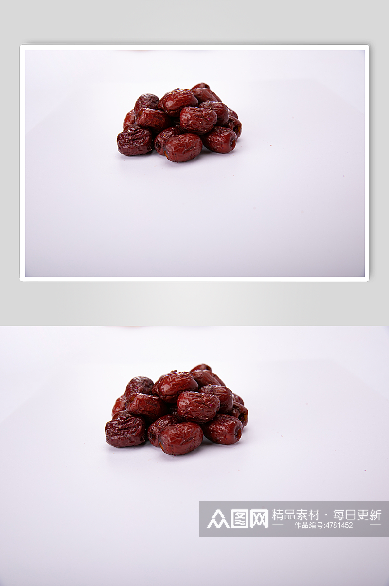 脆冬枣红枣果干蜜饯年货零食摄影图照片素材