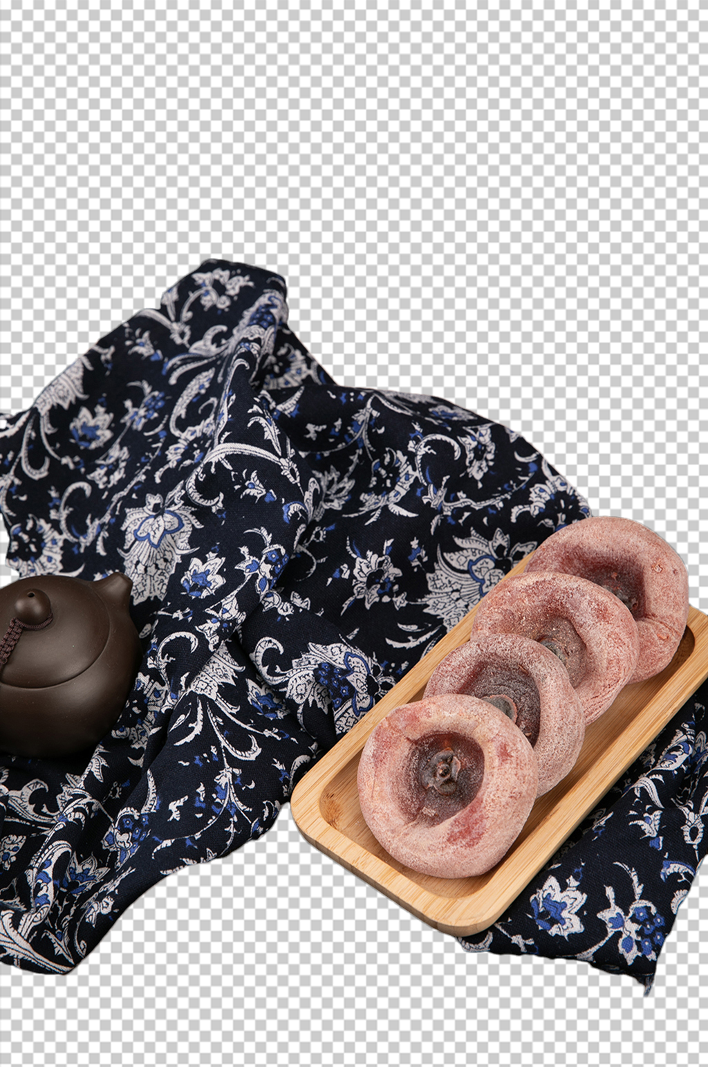 年货零食柿子柿饼果脯果干免扣png素材