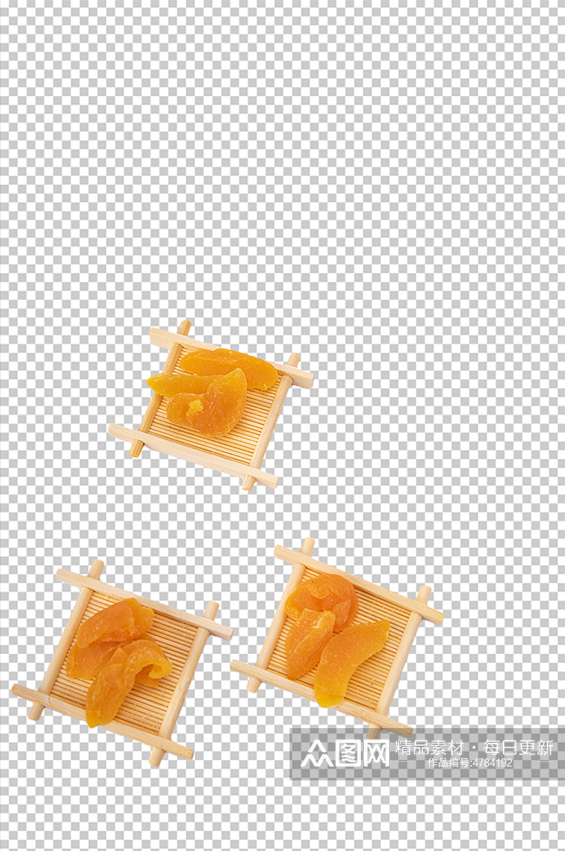 零食年货黄桃干果脯蜜饯摄影图png素材