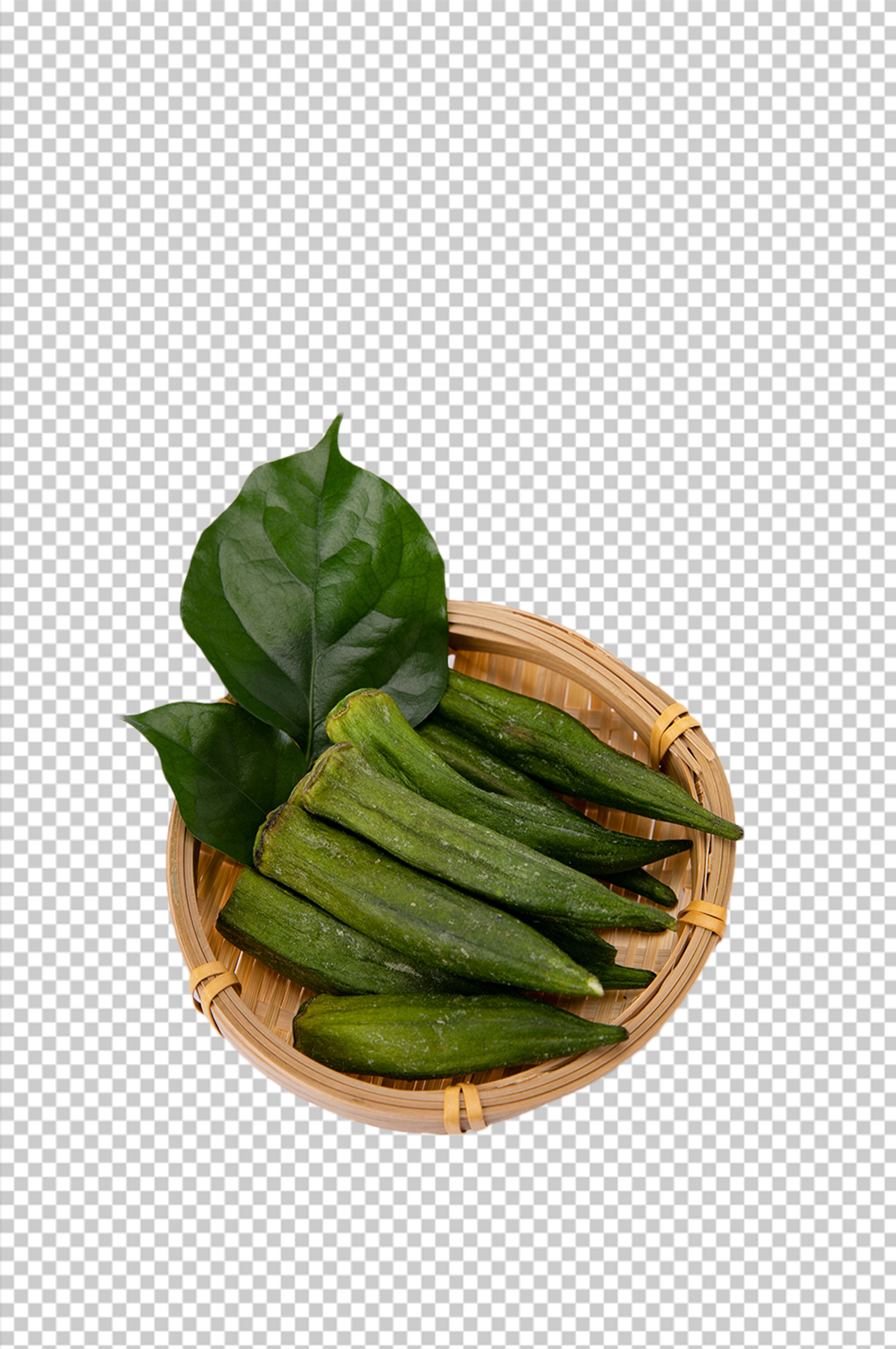 年货零食秋葵冻干蜜饯果脯免扣png素材
