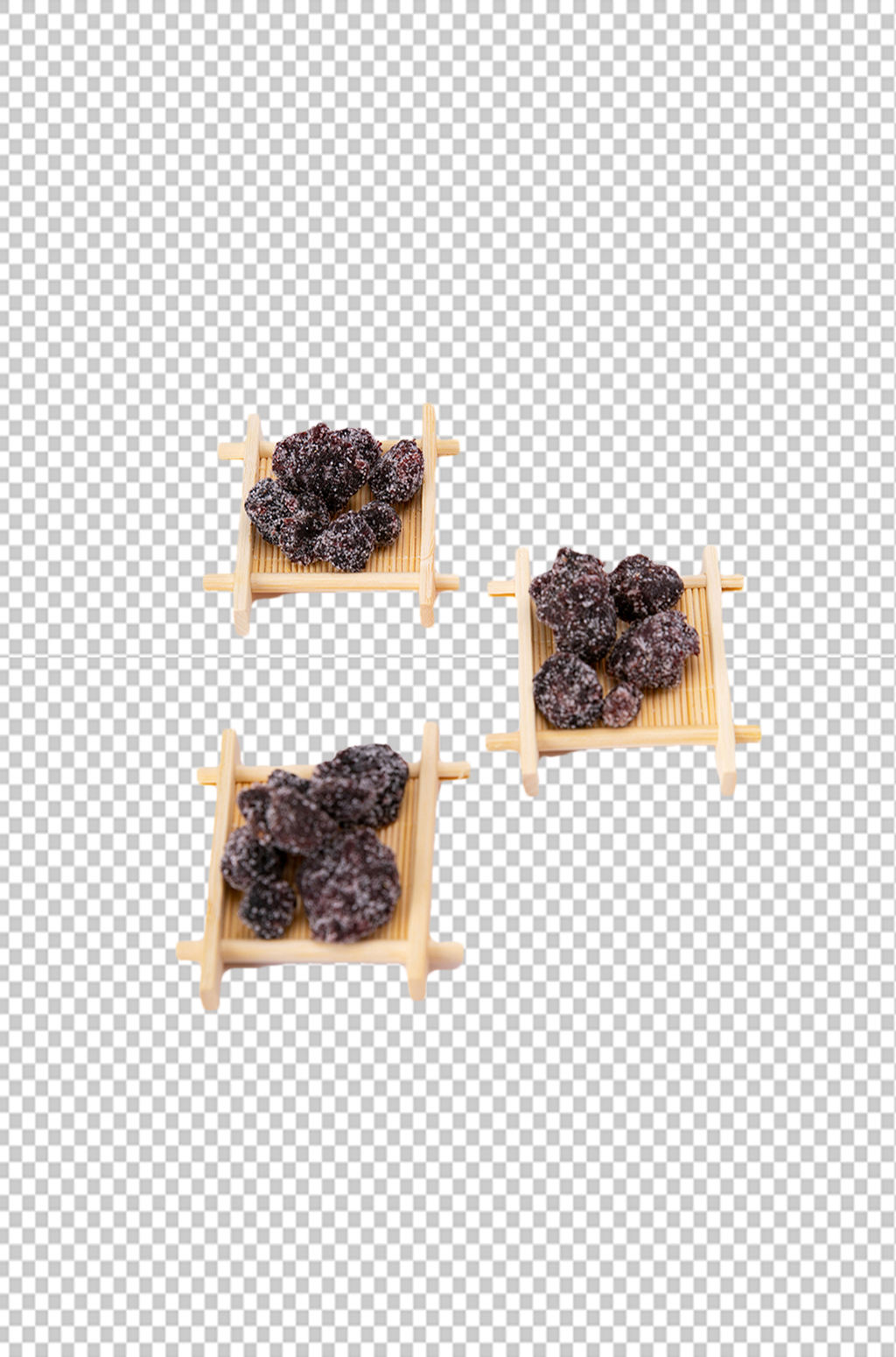 零食冰糖杨梅果脯蜜饯果干免扣png素材
