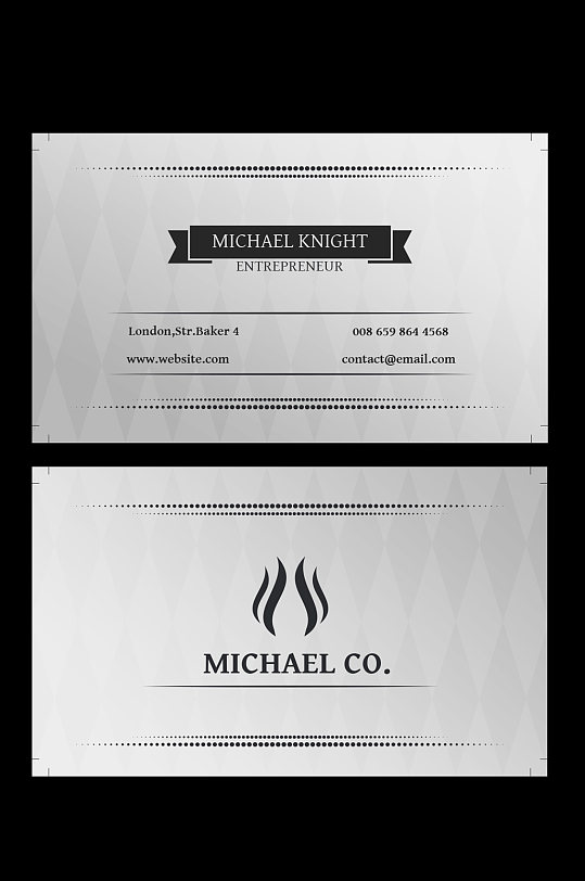 简约大气名片模板