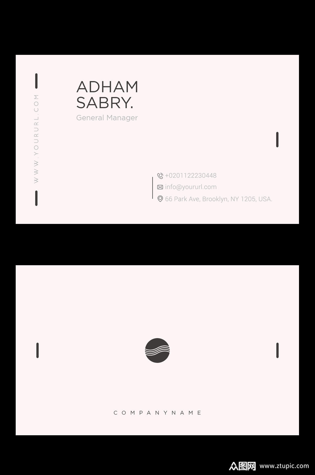 个性极简名片设计模板下载-编号725929-众图网