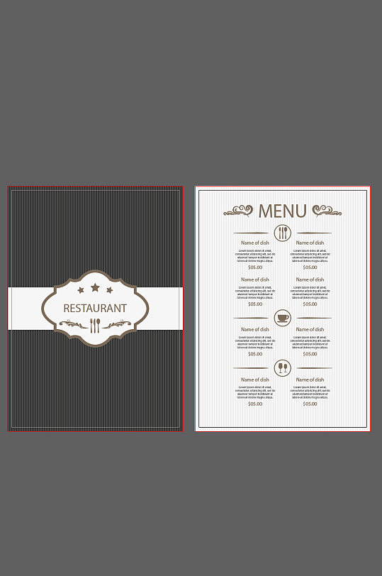 西餐菜单矢量图图片-西餐菜单矢量图设计素材-西餐菜单矢量图模板下载