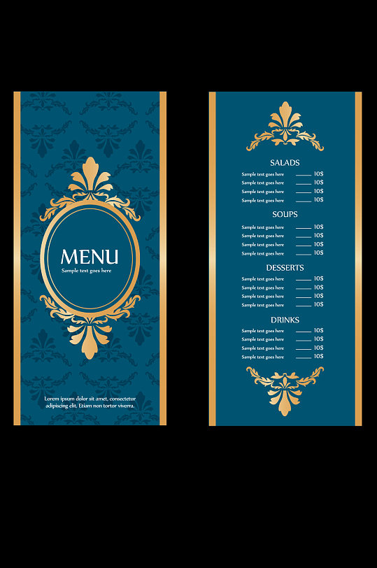 高端菜单图片-高端菜单设计素材-高端菜单模板下载-众图网