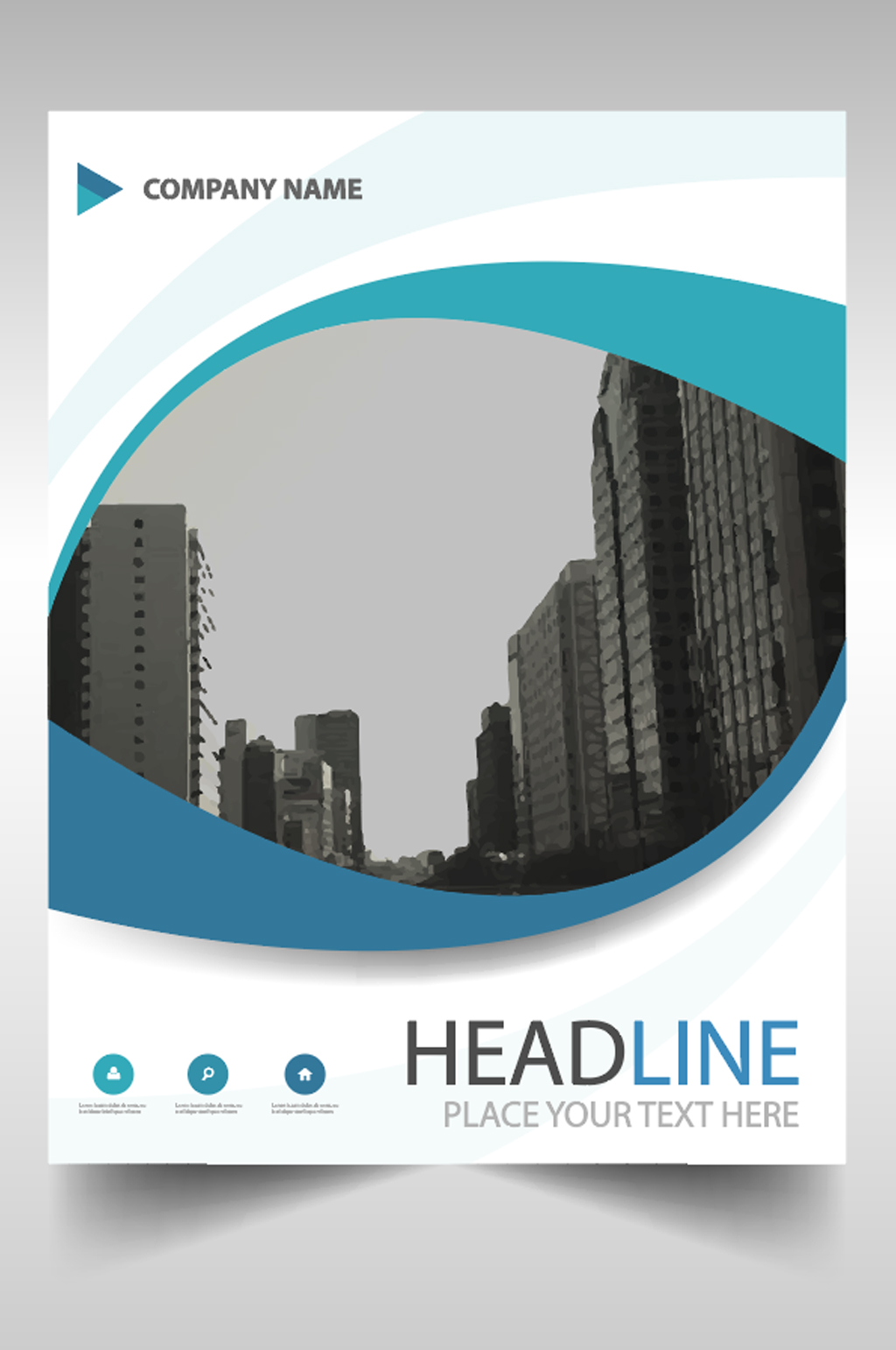 城市极简画册封面设计模板下载-编号841543-众图网