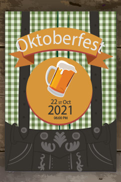 啤酒节的聚会传单海报设计