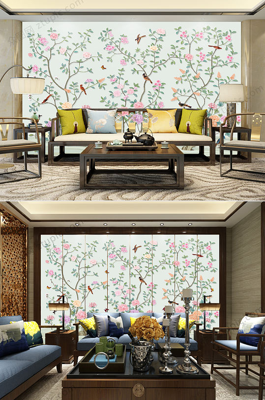 大型工笔花鸟图片-众图网