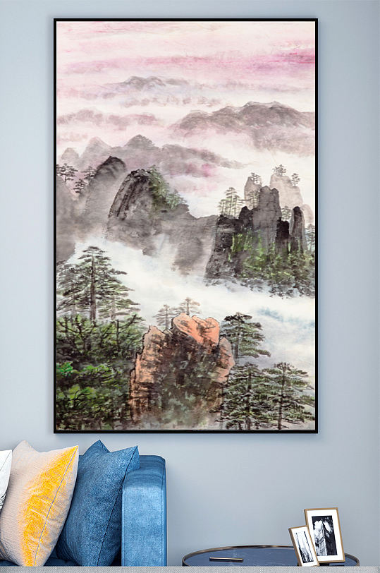 山水画国画素材图片-众图网