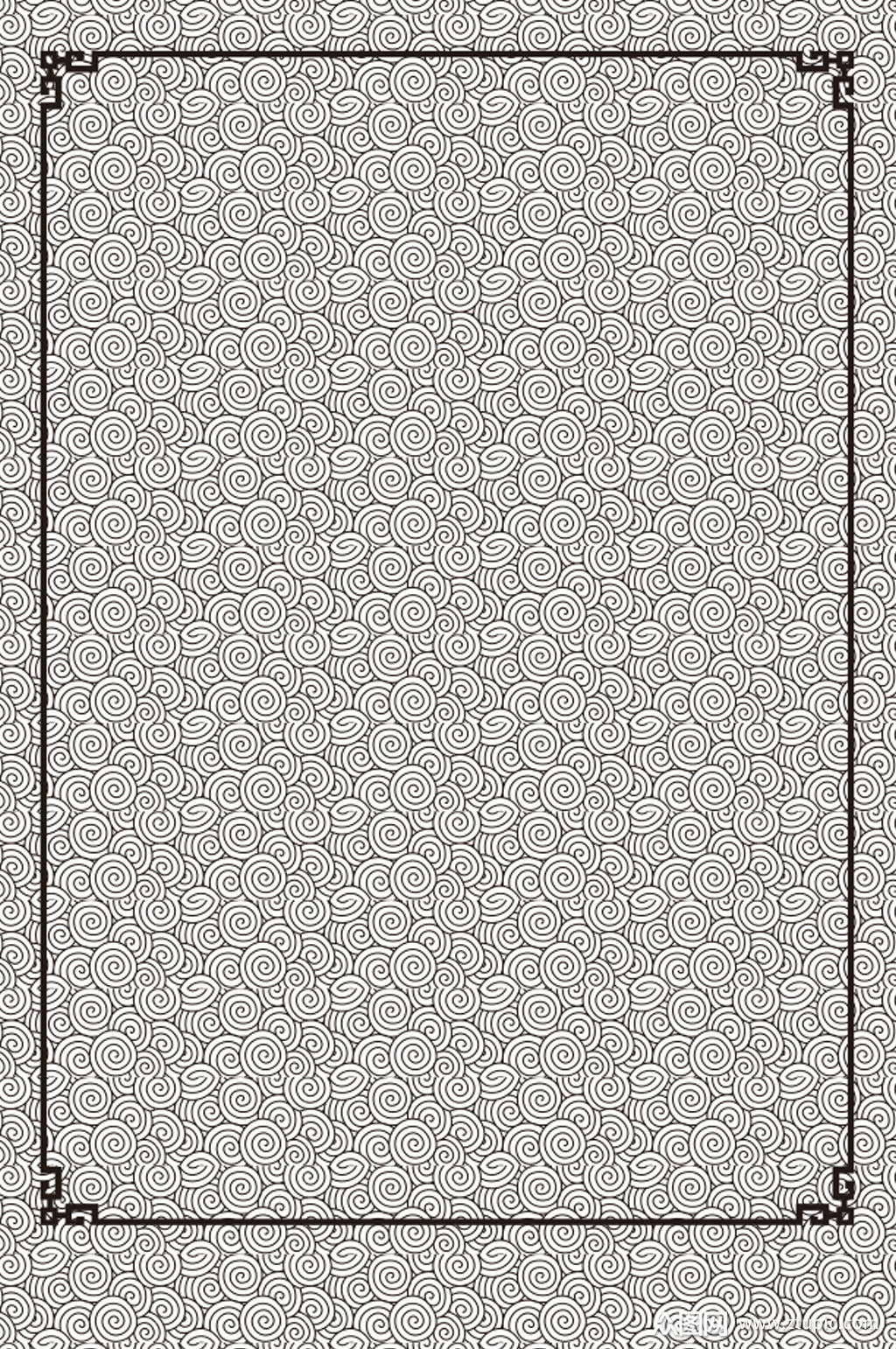 祥云的中式的底纹