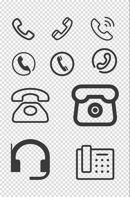 电话图标电话标志-众图网