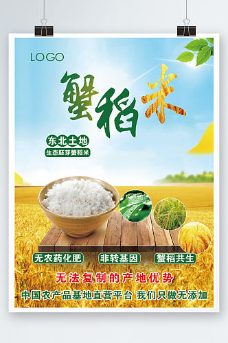 蟹稻米生态胚芽蟹稻米