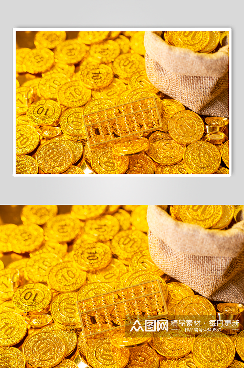 金融贸易货币金币物品摄影图片素材