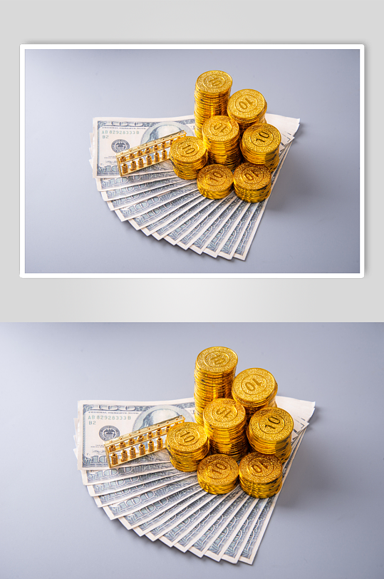 金融财经货币金币物品摄影图片