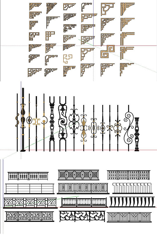 构件五金SU模型设计-5-众图网