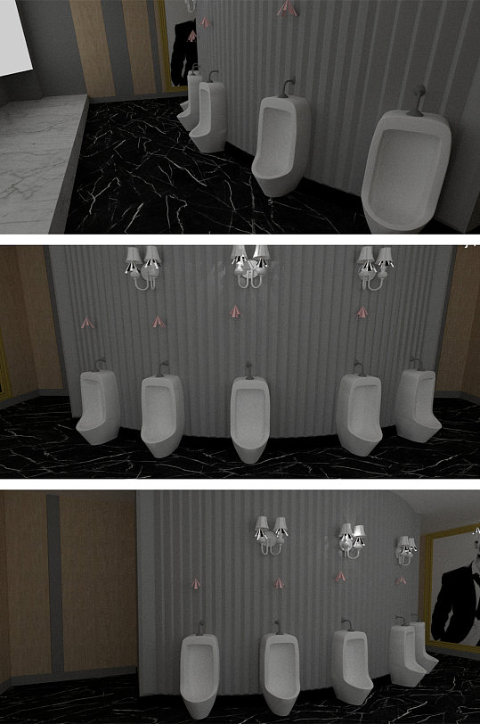 卫浴洁具SU模型-众图网