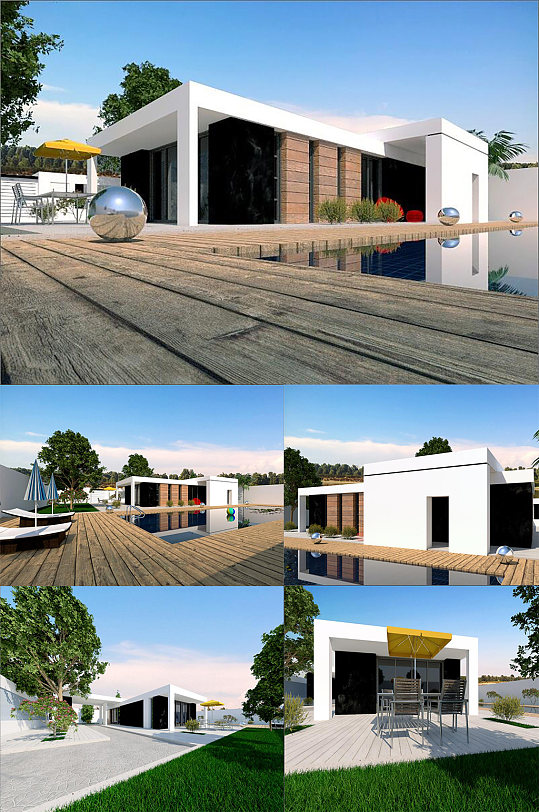 售楼中心SU模型-众图网